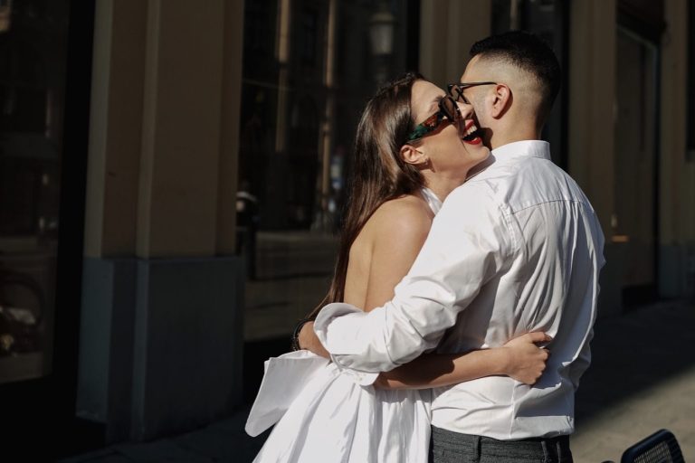 Fotoshooting für die save the date Karten