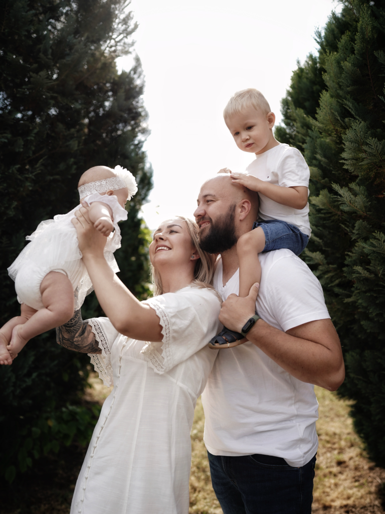 Natürliche Familienfotos